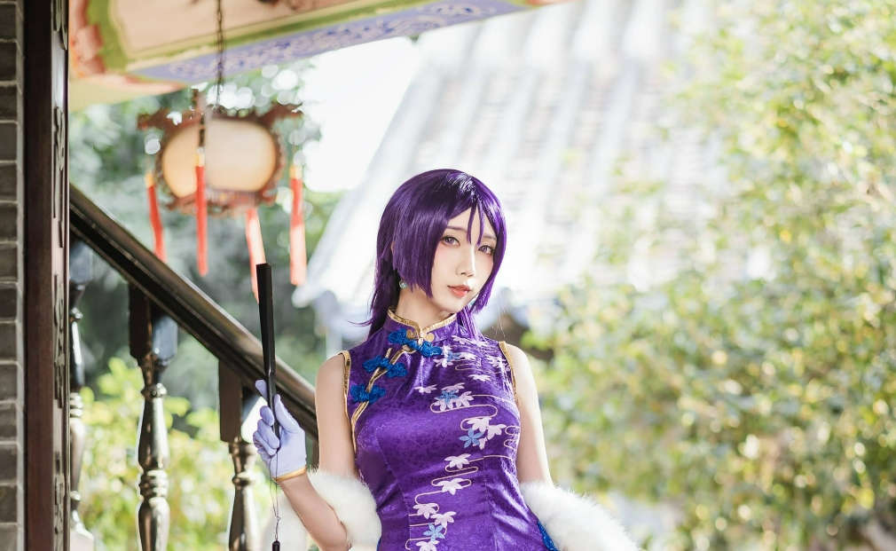 迷失人形QUQ源赖光旗，袍cosplay图集领略日式古典美-COS村