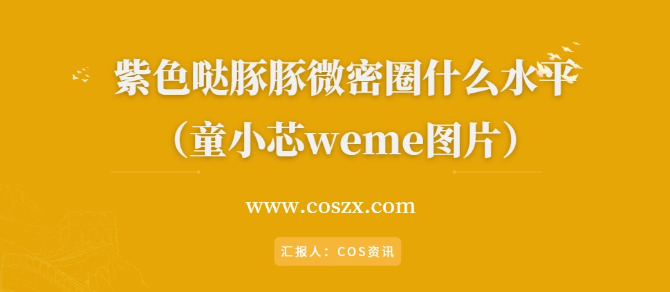 紫色哒豚豚微密圈什么水平（童小芯weme图片）-COS村